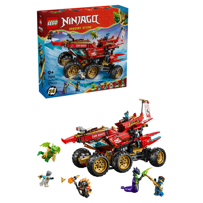 LEGO NINJAGO Bounty Terrestre 71869, Juego de construcción 3 en 1 LEGO NINJAGO Bounty Terrestre 71869, Juego de construcción 3 en 1