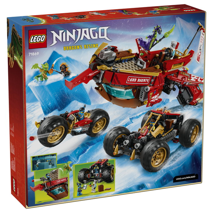 LEGO NINJAGO Bounty Terrestre 71869, Juego de construcción 3 en 1 LEGO NINJAGO Bounty Terrestre 71869, Juego de construcción 3 en 1