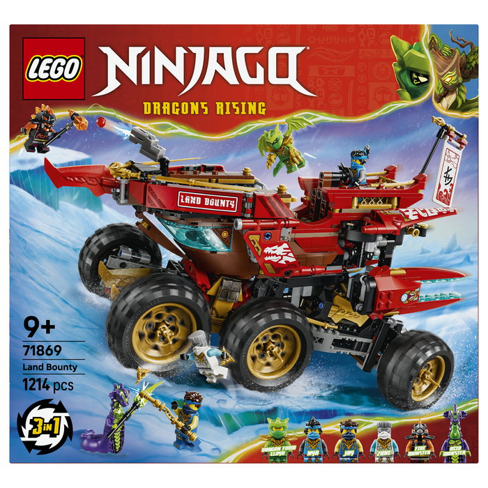 LEGO NINJAGO Bounty Terrestre 71869, Juego de construcción 3 en 1 LEGO NINJAGO Bounty Terrestre 71869, Juego de construcción 3 en 1