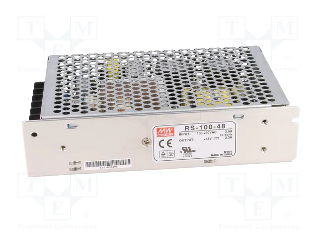 MEAN WELL RS-100-48 Alimentador de impulso 100W 48VDC