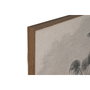 DKD Home Decor Set de 3 Cuadros de Palmeras en Yute y PS 180x120 cm