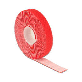 DeLOCK 18718 Cinta de velcro en rollo roja 3 m x 13 mm