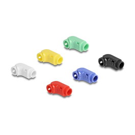 DeLOCK 88129 Clips para doblar cables, 12 piezas colores surtidos