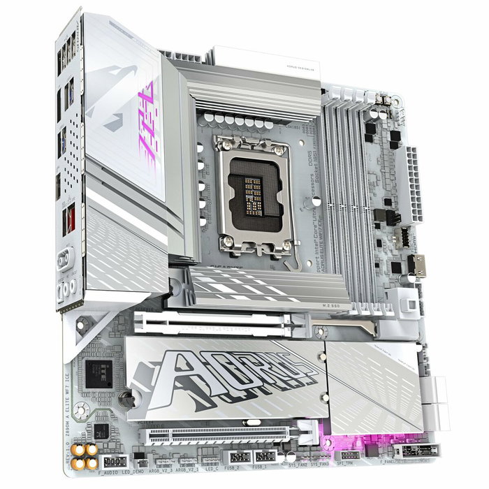 Gigabyte Z890M AORUS ELITE WIFI7 ICE Blanco Gigabyte Z890M AORUS ELITE WIFI7 ICE Blanco