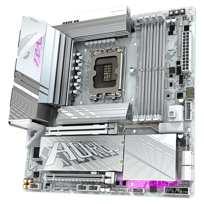 Gigabyte Placa Base Z890M AORUS ELITE WIFI7 ICE Z890M A Elite WF7 ICE LGA 1851 DDR5 ATX