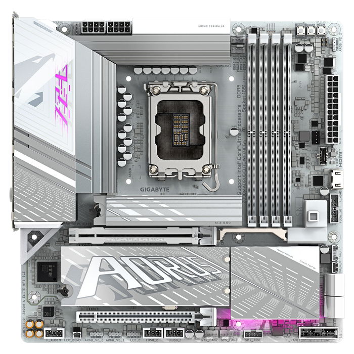 Gigabyte Placa Base Z890M AORUS ELITE WIFI7 ICE Z890M A Elite WF7 ICE LGA 1851 DDR5 ATX