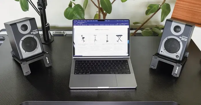 QUIKLOK Soporte De Mesa Para Monitor De Studio - Pareja