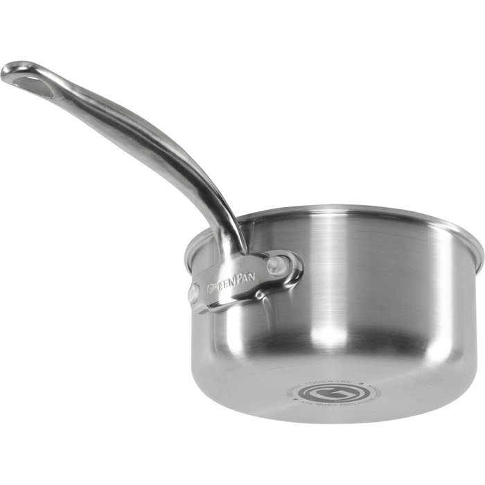 GreenPan Premiere Saucepan 16 cm Stainless Steel GreenPan Premiere Saucepan 16 cm Stainless Steel