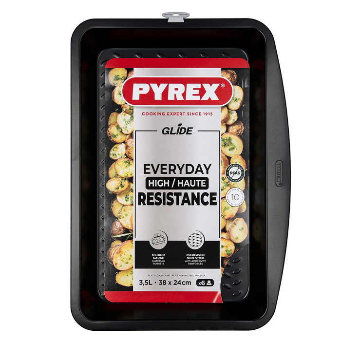 Fuente Rectangular Horno Acero Glide Pyrex® 38x24 cm Fuente Rectangular Horno Acero Glide Pyrex® 38x24 cm