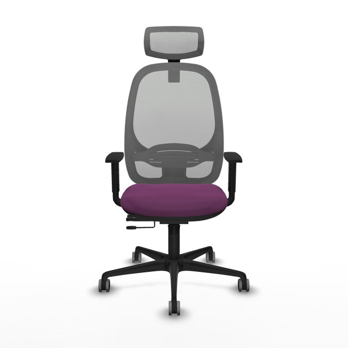 PIQUERAS Y CRESPO Silla de oficina Cilanco Morada con Malla Gris PIQUERAS Y CRESPO Silla de oficina Cilanco Morada con Malla Gris