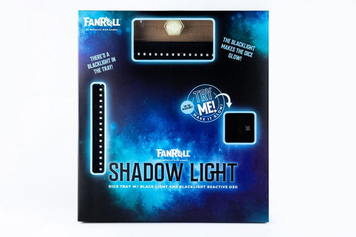 FanRoll Shadowlight Bandeja plegable para dados Blacklight Black