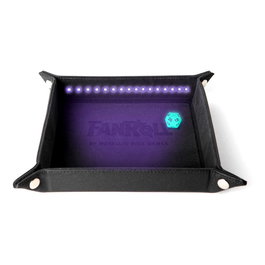 FanRoll Shadowlight Bandeja plegable para dados Blacklight Black