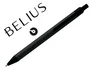 Belius Potsdam Bolígrafo de fibra de carbón con tinta de gel azul en estuche