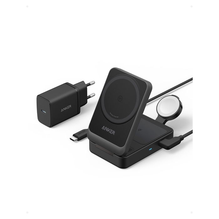 Anker Cargador Inalámbrico MagGo 3 en 1 15W Negro