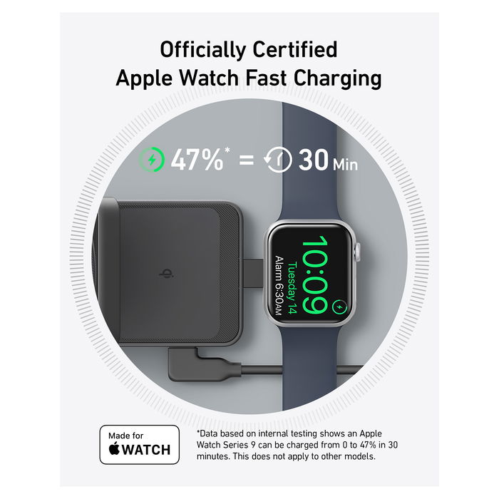 Anker Cargador Inalámbrico MagGo 3 en 1 15W Negro