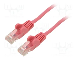 GOOBAY Patch cord U/UTP Cat 5e RJ45 5m rosa