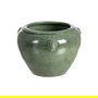 Macetero Verde Cerámica Decoración 40 X 40 X 30 cm