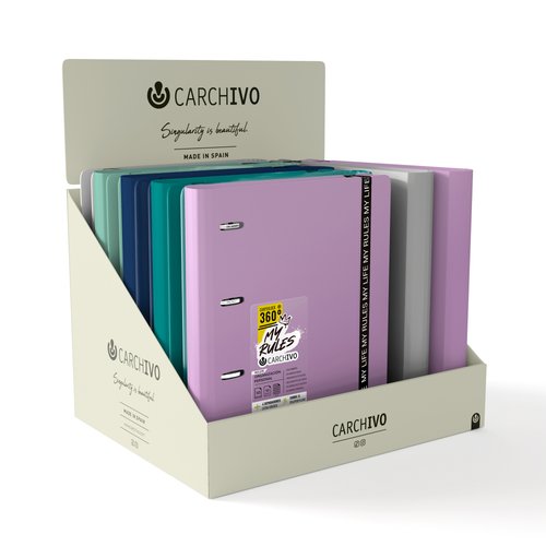 Carchivo Carpebloc Foam 360 My Rules A4 4 Anillas Colores Surtidos Carchivo Carpebloc Foam 360 My Rules A4 4 Anillas Colores Surtidos