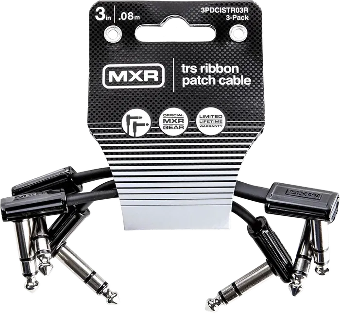 MXR Cable Ribbon Patch TRS 8 Cm - Pack de 3