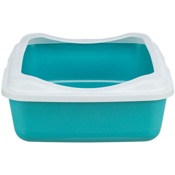 Arenero para Gatos Trixie Classic Azul Blanco Plástico 37 × 15 × 47 cm