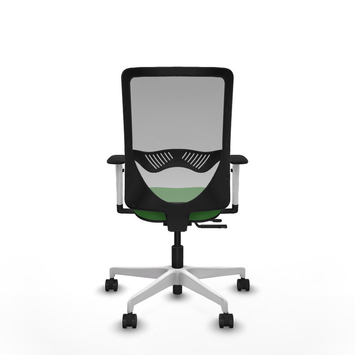 PIQUERAS Y CRESPO Silla de oficina Zulema con mecanismo Sincro/Traslack Verde y Gris