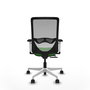 PIQUERAS Y CRESPO Silla de oficina Zulema con mecanismo Sincro/Traslack Verde y Gris
