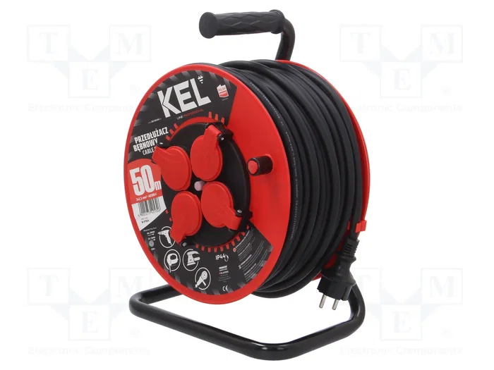 KEL Prolongador de alimentación H05RR-F 3G2,5mm2 50m Negro KEL Prolongador de alimentación H05RR-F 3G2,5mm2 50m Negro