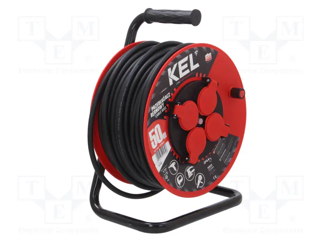 KEL Prolongador de alimentación H05RR-F 3G2,5mm2 50m Negro KEL Prolongador de alimentación H05RR-F 3G2,5mm2 50m Negro