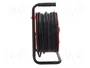 KEL Prolongador de alimentación H05RR-F 3G2,5mm2 50m Negro
