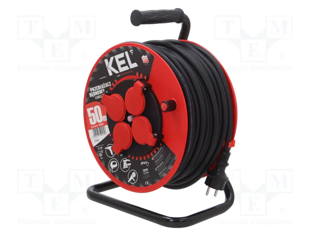 KEL Prolongador de alimentación H05RR-F 3G2,5mm2 50m Negro KEL Prolongador de alimentación H05RR-F 3G2,5mm2 50m Negro