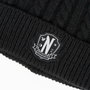 Cerdá Conjunto de Gorro Beanie y Guantes Wednesday Negro
