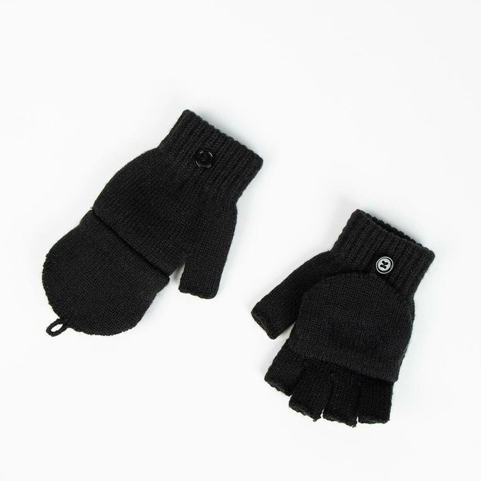 Cerdá Conjunto de Gorro Beanie y Guantes Wednesday Negro