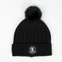 Cerdá Conjunto de Gorro Beanie y Guantes Wednesday Negro