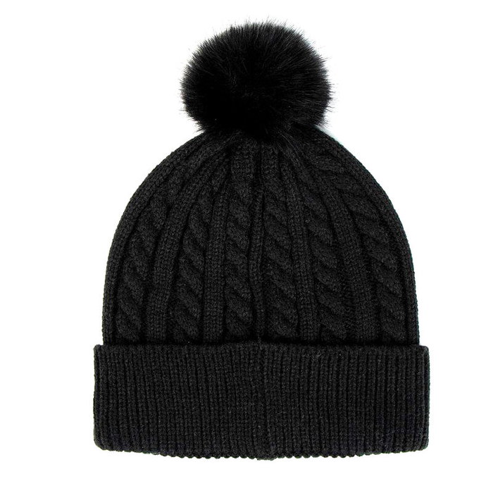 Cerdá Conjunto de Gorro Beanie y Guantes Wednesday Negro