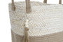 DKD Home Decor Set de 4 Cestas de Maíz Trenzado y Yute con Asas