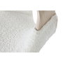 DKD Home Decor Taburete de Madera y Poliéster Blanco