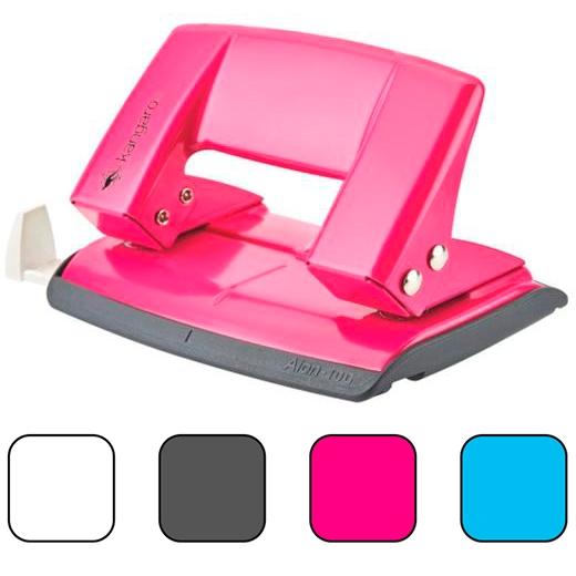 KANGARO Taladro Aion Metálico con Guía y Bandeja Extraíble, Capacidad 10 Hojas, Colores Surtidos (Fucsia, Negro, Azul, Blanco) - Ref: Aion 10 G KANGARO Taladro Aion Metálico con Guía y Bandeja Extraíble, Capacidad 10 Hojas, Colores Surtidos (Fucsia, Negro, Azul, Blanco) - Ref: Aion 10 G