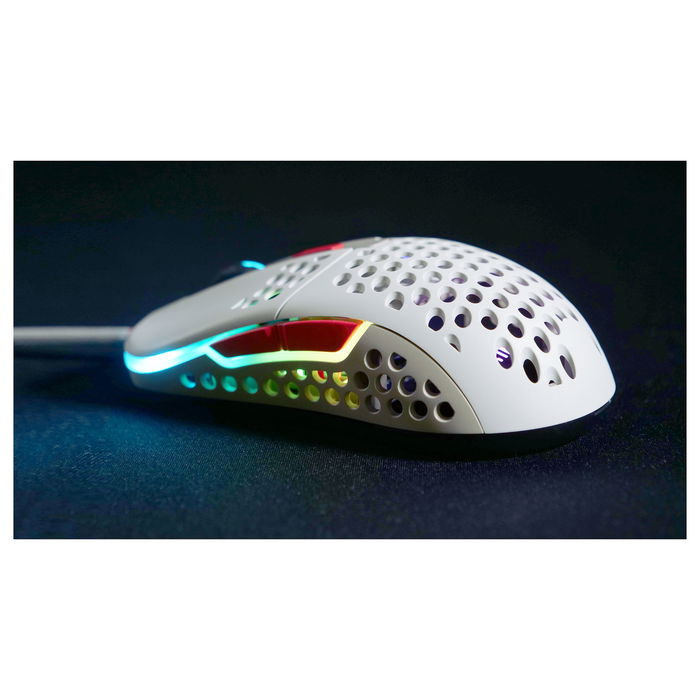 Cherry XTRFY MSM M42 Ratón Óptico USB Tipo A 16000 DPI Multicolor con Iluminación RGB Cableado para Gaming