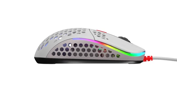 CHERRY XTRFY M42 - Ratón Óptico para Juego Ambidiestro, 16000 DPI, USB, Iluminación RGB Multicolor, 59g, Cable