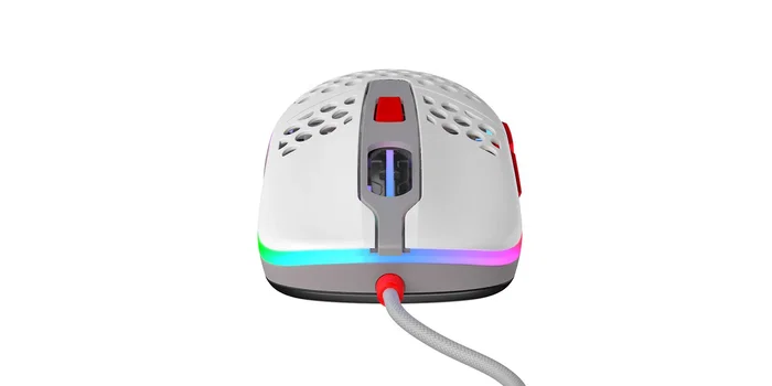 CHERRY XTRFY M42 - Ratón Óptico para Juego Ambidiestro, 16000 DPI, USB, Iluminación RGB Multicolor, 59g, Cable