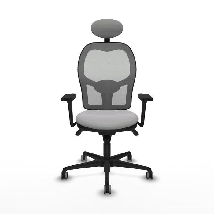 PIQUERAS Y CRESPO Silla de oficina Jorquera con mecanismo Sincro, brazos 3D y cabecero fijo, Gris PIQUERAS Y CRESPO Silla de oficina Jorquera con mecanismo Sincro, brazos 3D y cabecero fijo, Gris