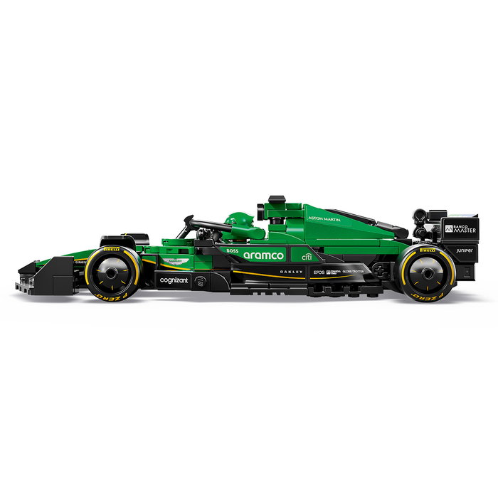 LEGO 77245 Speed Champions Aston Martin Aramco F1 AMR24 Coche de Carreras de F1 2024 para Niños y Coleccionistas con Minifigura de Piloto