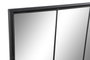 DKD Home Decor Espejo Ventana de Hierro y Cristal Negro 90x90 cm