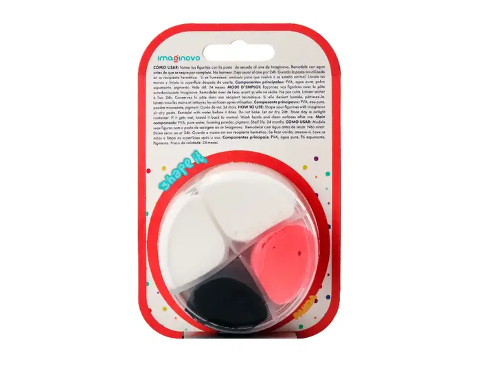 Imaginovo Set de Pasta para Modelar Colores Surtidos con Instrucciones Panda Imaginovo Set de Pasta para Modelar Colores Surtidos con Instrucciones Panda