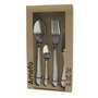 Amefa Set de 24 cubiertos ECLAT con efecto madera gris