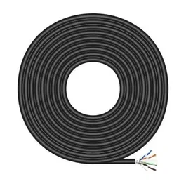 Aisens Cable de Red Exterior FTP AWG24 Cat.6 Impermeable Negro, 100m, A135-0673