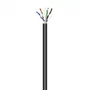 Aisens Cable de Red Exterior FTP AWG24 Cat.6 Impermeable Negro, 100m, A135-0673