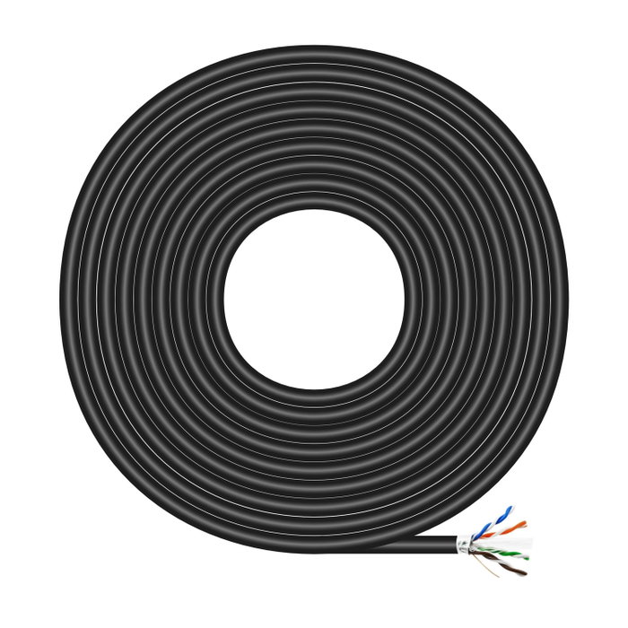 Aisens Bobina de Cable de Red Exterior Cat.6 FTP AWG24 100m Negro Aisens Bobina de Cable de Red Exterior Cat.6 FTP AWG24 100m Negro