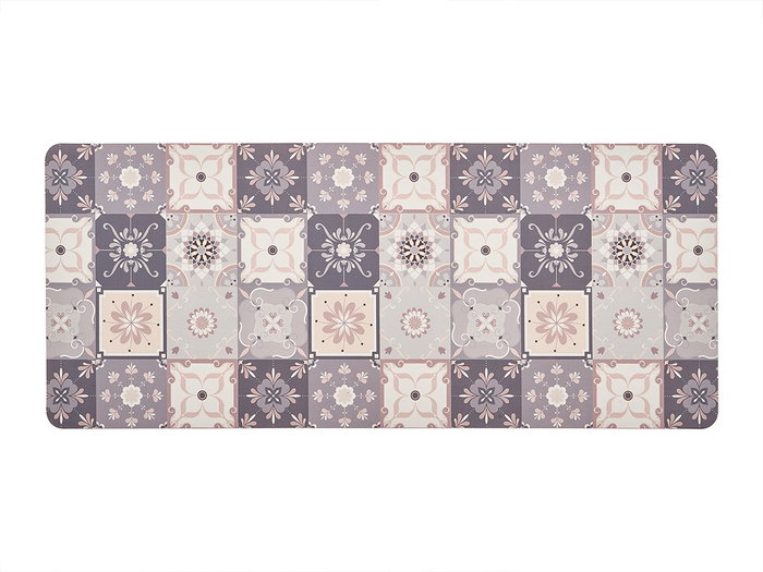 Kinvara Alfombra Cocina Efecto Azulejo Estampado 100% Poliéster 50x120 cm (Set de 12)