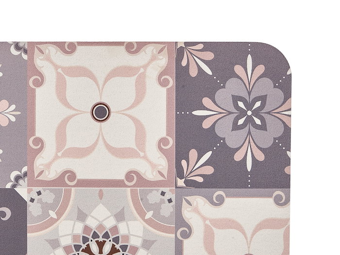 Kinvara Alfombra Cocina Efecto Azulejo Estampado 100% Poliéster 50x120 cm (Set de 12)